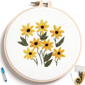 Floral Embroidery Kit